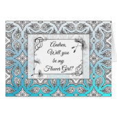 Gepersonaliseerd Je wordt mijn Bloemenmeisje-kaart (Voorkant Horizontaal)