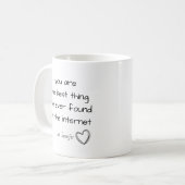 Gepersonaliseerd Jij bent het beste dat er op inte Koffiemok (Voorkant links)