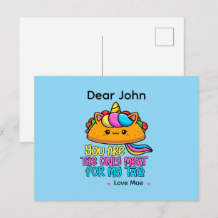 Gepersonaliseerd Jij Bent Het Enige Vlees Voor Mij Briefkaart