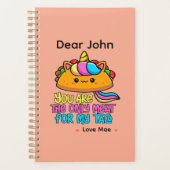 Gepersonaliseerd Jij Bent Het Enige Vlees Voor Mij Planner (Voorkant)