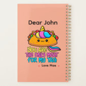 Gepersonaliseerd Jij Bent Het Enige Vlees Voor Mij Planner (Achterkant)