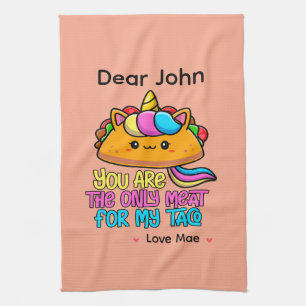 Gepersonaliseerd Jij Bent Het Enige Vlees Voor Mij Theedoek