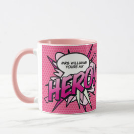 Gepersonaliseerd Jij bent mijn HERO Stripboek Pop Mok