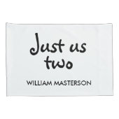 Gepersonaliseerd Jij en ik, alleen wij twee Kussensloop (Achterkant-Rechts)