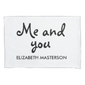 Gepersonaliseerd Jij en ik, alleen wij twee Kussensloop (Voorkant-Links)