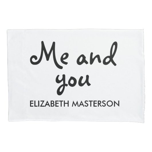 Gepersonaliseerd Jij en ik, alleen wij twee Kussensloop (Voorkant-Links)