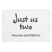 Gepersonaliseerd Jij en ik, alleen wij twee Kussensloop (Voorkant-Rechts)