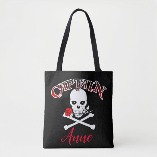 Gepersonaliseerd Jolly Roger (Roos) Tas (Voorkant)