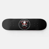 Gepersonaliseerd Jolly Roger Skateboard (Horizontaal)