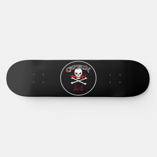 Gepersonaliseerd Jolly Roger Skateboard (Horizontaal)