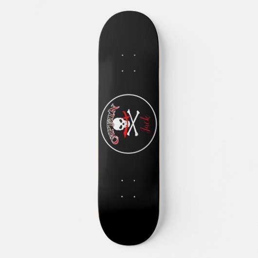 Gepersonaliseerd Jolly Roger Skateboard (Voorkant)