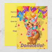 Gepersonaliseerd Jongens Verjaardag Wenskaart Bedankkaart (Voorkant / Achterkant)