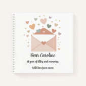 Gepersonaliseerd journaal – brieven en herinnering notitieboek (Voorkant)