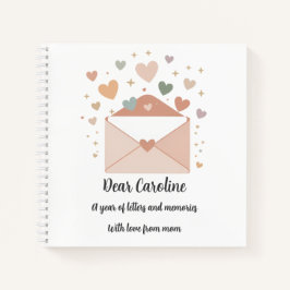 Gepersonaliseerd journaal – brieven en herinnering notitieboek