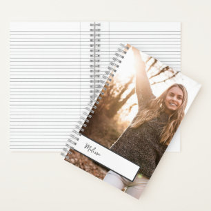 Gepersonaliseerd journaal met foto notitieboek