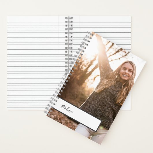 Gepersonaliseerd journaal met foto notitieboek (Binnen)