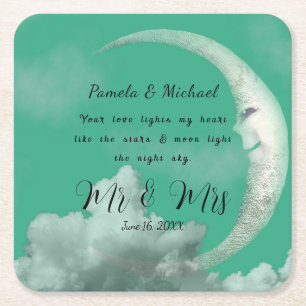 Gepersonaliseerd Jouw Liefde Verlicht Mijn Hart Kartonnen Onderzetters