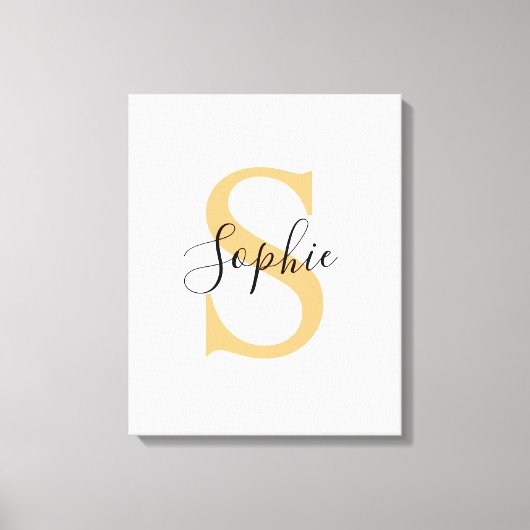 Gepersonaliseerd Jouw naam, aangepaste naam, Birth Canvas Afdruk (Voorkant)