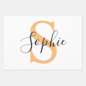 Gepersonaliseerd Jouw naam, aangepaste naam, Birth Inpakpapier Vel (Voorkant)