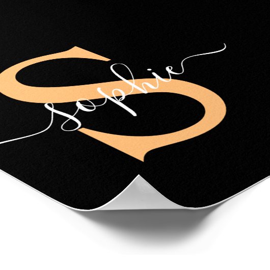 Gepersonaliseerd Jouw naam, aangepaste naam, Birth Poster (Hoek)