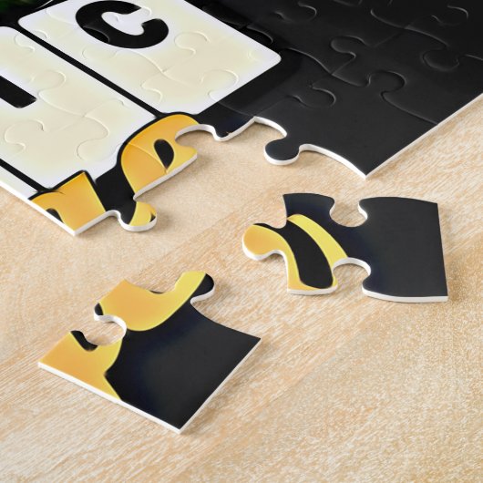 Gepersonaliseerd | Jouw naam | Klassieke autogarag Legpuzzel (Zijkant)