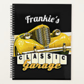 Gepersonaliseerd | JOUW NAAM | Klassieke autogarag Planner (Voorkant)