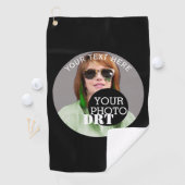 Gepersonaliseerd Jouw tekst Monogram Uw Afbeelding Golfhanddoek (Insitu)