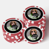 Gepersonaliseerd Jouw tekst Monogram Uw Afbeelding Poker Chips (Opstapeling)