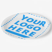 Gepersonaliseerd Jouw tekst of Logo hier 2-inch vi Papieren Bordje (Gekanteld)