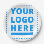 Gepersonaliseerd Jouw tekst of Logo hier 2-inch vi Papieren Bordje (Voorkant)