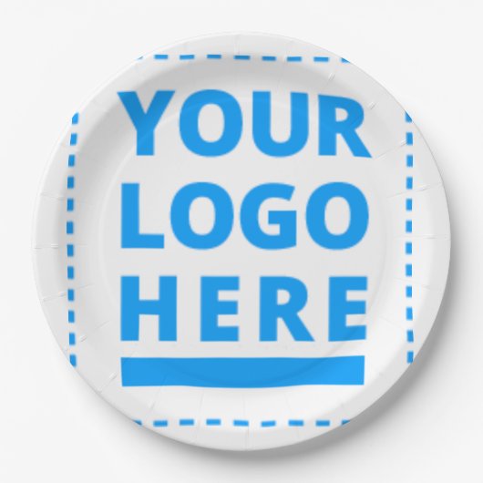 Gepersonaliseerd Jouw tekst of Logo hier 2-inch vi Papieren Bordje (Voorkant)