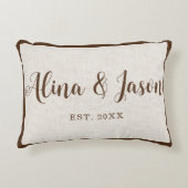 Gepersonaliseerd Jubilea kussen voor koppels (Voorkant)