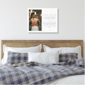 Gepersonaliseerd Jubileum Foto's en Woten Canvas Afdruk (Insitu (Slaapkamer))