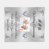 Gepersonaliseerd Jubileum Geschenken per jaar Jubi Fleece Deken (Voorkant (Horizontaal))