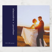 Gepersonaliseerd Jubileum Mousserende Wijn Label F Sparkling Wijnetiket (Enkel label)