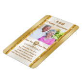 Gepersonaliseerd Jubileum, partijvoorkeur met foto Magneet (Linkerzijde)