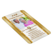 Gepersonaliseerd Jubileum, partijvoorkeur met foto Magneet (Rechterzijde)