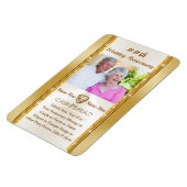 Gepersonaliseerd Jubileum, partijvoorkeur met foto Magneet (Linkerzijde)