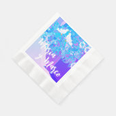 Gepersonaliseerd Jubileum Trouwpapier Servet (Hoek)