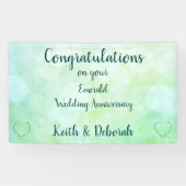 Gepersonaliseerd Jubileum van het huwelijk van Eme Spandoek (Horizontaal)