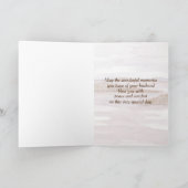 Gepersonaliseerd Jubileum verlies Husband Ocean Ba Kaart (Binnen)