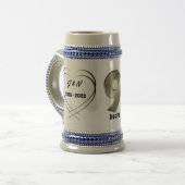 Gepersonaliseerd Jubileum voor 9th Wedding Bierpul (Voorkant links)