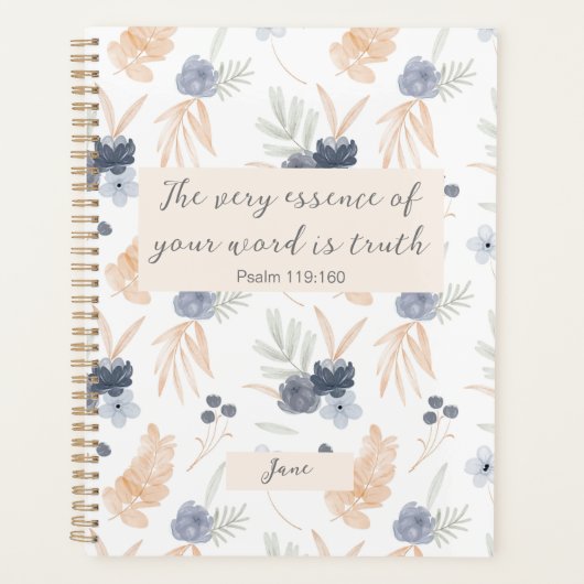 Gepersonaliseerd JW 2023 jaartekst Psalm 119:160 f Planner (Voorkant)
