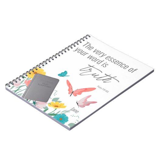 Gepersonaliseerd JW 2023-jaartekst Psalm 119:160-l Notitieboek (Linkerzijde)