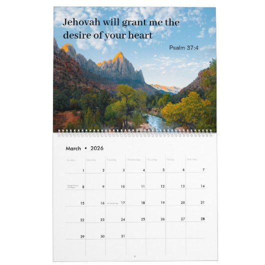 Gepersonaliseerd JW geschenken voor JW pionier Kalender (Mar 2026)