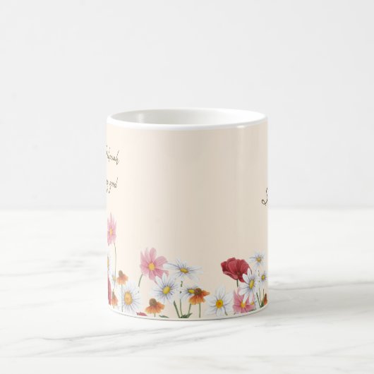 Gepersonaliseerd JW-jaartekst 2022 - Mok vogelbloe (Center)