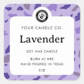 Gepersonaliseerd kaarsenlabel -  Sticker (Voorkant)