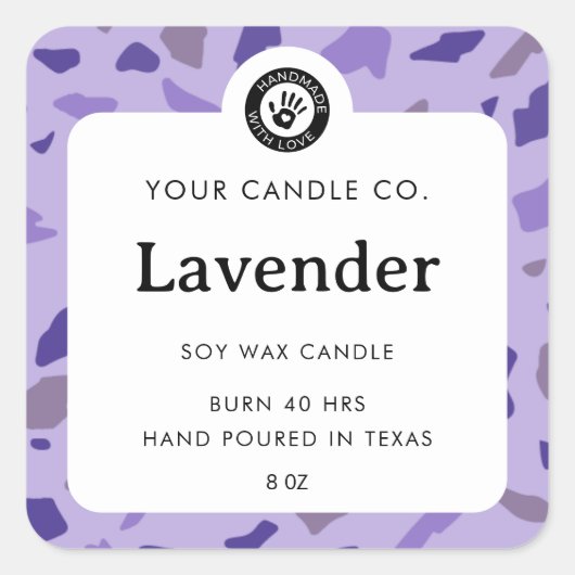 Gepersonaliseerd kaarsenlabel -  Sticker (Voorkant)