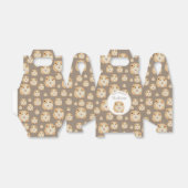 Gepersonaliseerd kaarshamster Pattern Birthday Par Bedankdoosjes (Uitgevouwen)