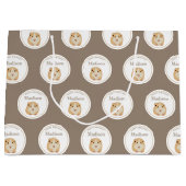 Gepersonaliseerd kaarshamster Pattern Birthday Par Groot Cadeauzakje (Voorkant)